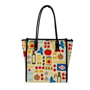 KATE SPADE Italian Pasta Tomato Novelty Tote Bag Mangia North South Zip Top